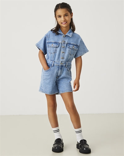 Kids Only - KOGCastel Playsuit - Medium Blue Denim